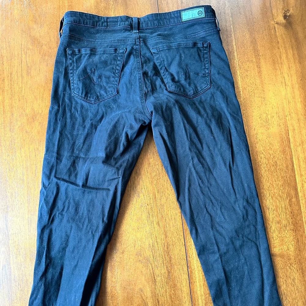 AG Jeans - The Stilt Crop - size 28 - Black Sateen